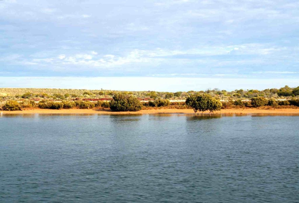 An Outback Shore, Port Augusta (top of Spencer Gulf), South Australia. Scenic Drives in South Australia's Outback
